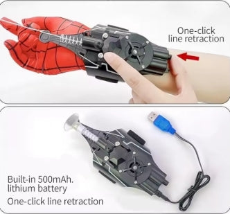 Lanzador de telaraña eléctrico con retracción automática